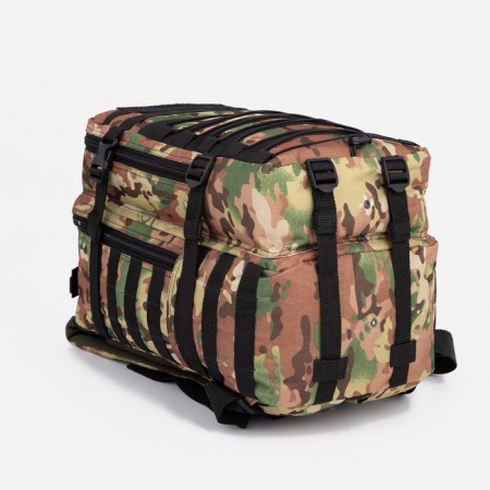 Tactical backpack, TAIF, 30 l, lightning department, external pocket, camouflage color/brown-2