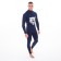 Male thermal underwear (fufaika, pants) print Bear, dark blue color, size 54