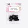 Club for the cord, double, d = 5 mm, 9 × 25 mm, 5 pcs, black color
