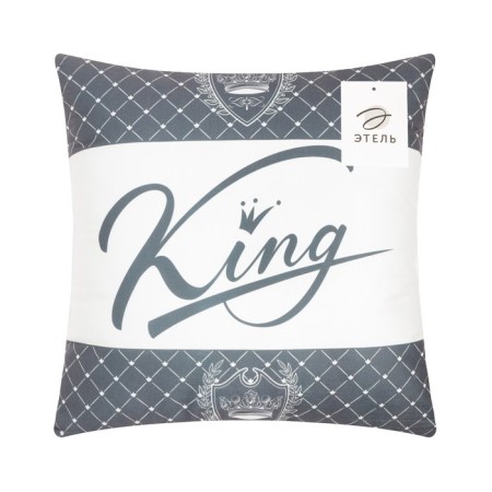 Ethel pillow "King" 40x40 cm, velor, 100% p/e-4