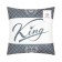 Ethel pillow "King" 40x40 cm, velor, 100% p/e