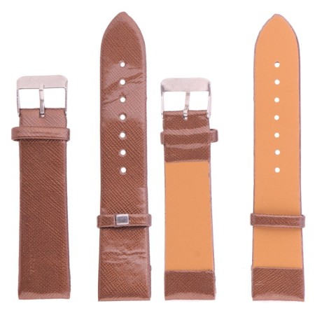 Solomon watch strap, 20 mm, eco-leather, L-15 cm, St. brown-1