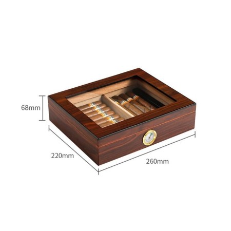 Humidor for 35 cigars, cedar, 26 x 22 x 6.8 cm-5