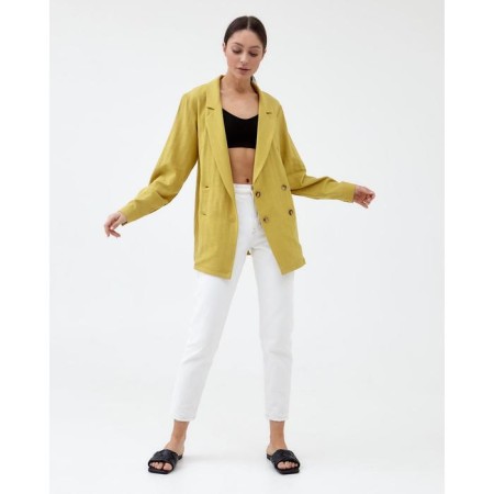 Jacket Women's Double -breasted Mist p. 48, ocher-2