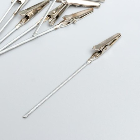 Contractor for business cards set 10 pcs silver 9.7 cm-1