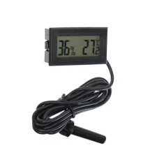 Thermometer, digital hygrometer, LCD screen, wire 1.5 m