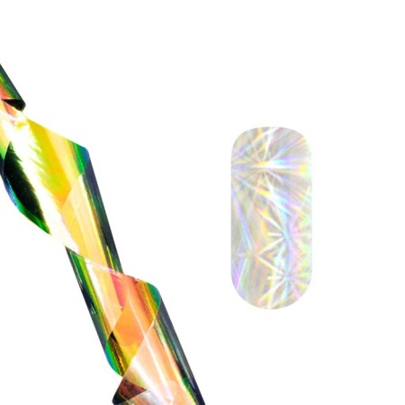 Foil translated for casting in the bank Pole Lux, circles holography