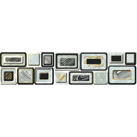 Floor Border Emperador EM5E052, White, 110x420 mm