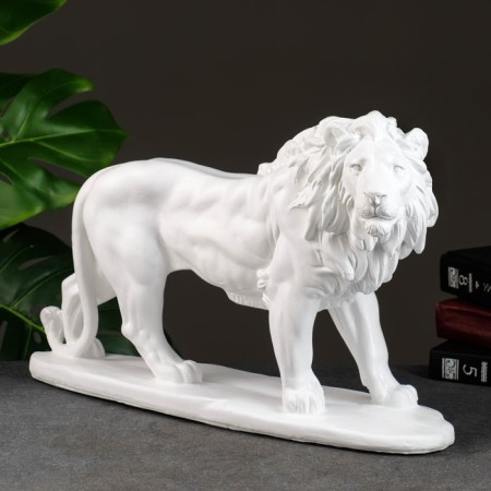 Figure "Leo Walking" White, 45x14x27cm