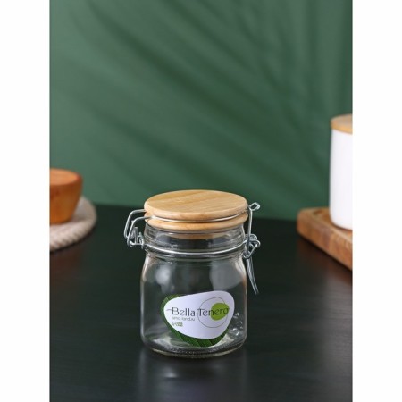 Glass jar for spices with Bellatenero Bogel Castle, 200 ml, 9 × 6.5 × 9.5 cm-2