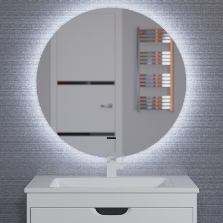 The bathroom mirror Uperwood Modul, 65x65 cm, contactless sensor, cold backlight-1