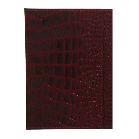 Cover for passport, burgundy color-1