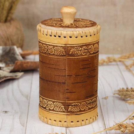 TUES for spices "Strawberries", tea, 8x12 cm, birch bark-2
