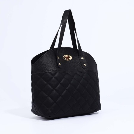 Bag Tout on fasteners, black color-2