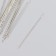 Needles for beads metal in a plastic box set 25 pcs Ø 0.6 mm