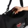 Female sports bag, textura, small size, black color