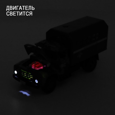Inertial truck "ZIL. Armed forces ", scale 1:34, light and sound-4