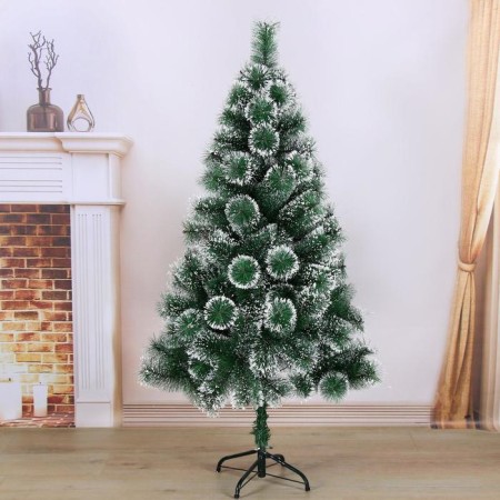 Cedar green snow 150 cm, D of the lower tier 85 cm, D needles 10 cm, 152 branches, metal stand