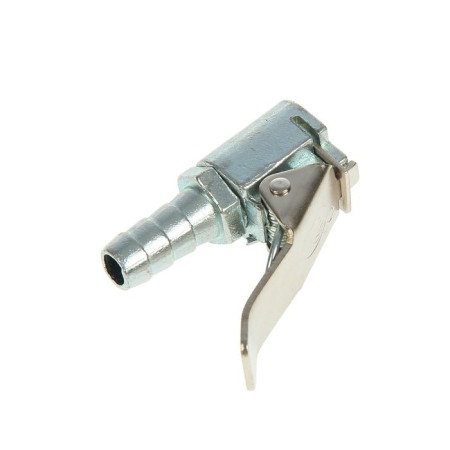 The tip of the pump, fast -open, metal, with a valve, chrome, small