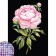 Diamond mosaic with partial filling on the canvas "Flower", 15 x 21 cm