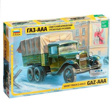 The team of truck model "Soviet Army Trinos Cargo" Star, 1/35, (3547)