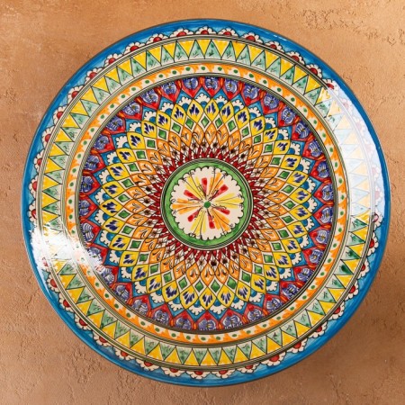 Largan Rishtan ceramics "Patterns", 42 cm, multi -colored-4