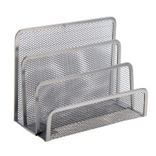Papers stand, gray, mesh