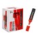 Permanent industrial marker 5-7 mm Luxor "510", beveled, red