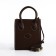 Bag Women's Tout with zipper, brown color
