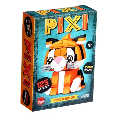Designer "Pixi. Tigerick ", mini blocks, 125 parts-1