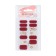 Flood strips for manicure, 14 pcs, burgundy/beige color