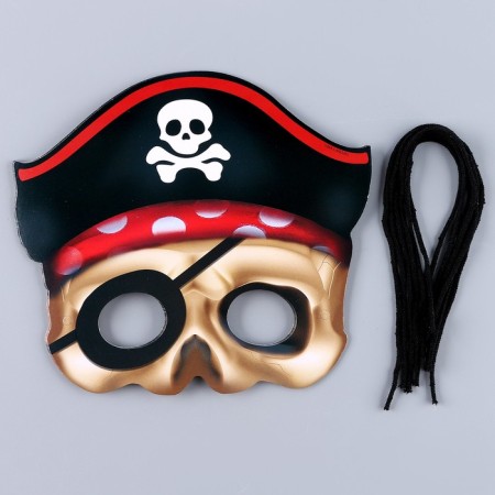 Set of masks "Pirate", paper, 6 pcs