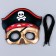 Set of masks "Pirate", paper, 6 pcs