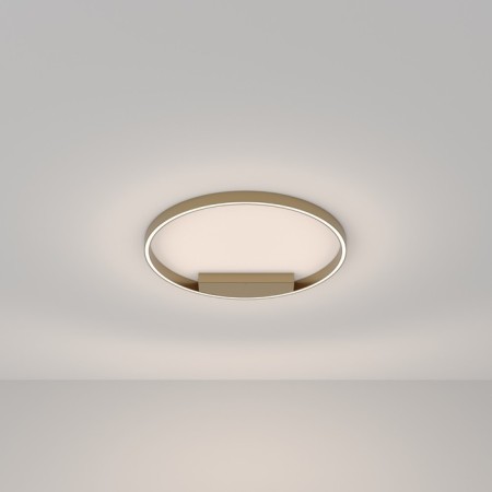 Ceiling Lamp Maytoni Mod058CL-L35BSK, LED, 35W, 60x60x3.5 cm, 1600lm, brass color-2