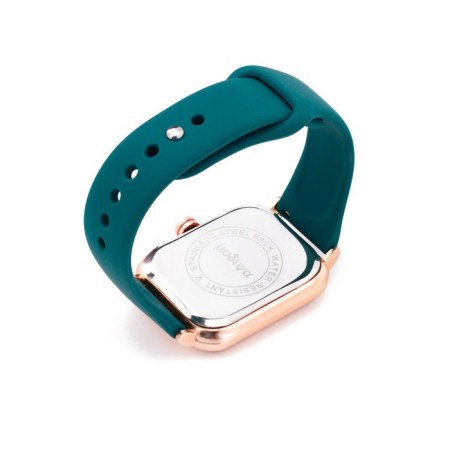 Women's watches female, dark green strap-3