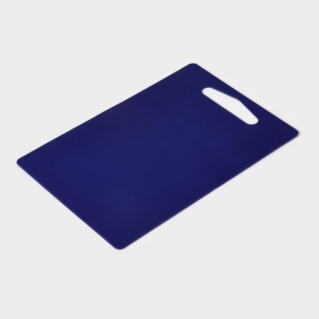Board cutting plastic shade “hostess”, rectangular, 28 × 18 cm, blue color-9
