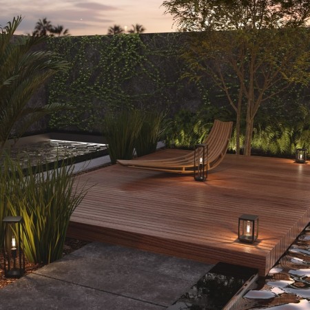 Landscape lamp Outdoor O452FL-01GF1, E27, 1x15 W, 145x145x500 mm, graphite-8