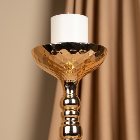 Summary Metal for 1 candle "Richard" Color Gold 12.5 x 12.5 x 44 cm-11