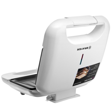 Brayer 2203BR-WH, 750 watts, plate with anti-stick coating, 22x12 cm-6