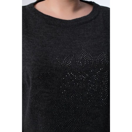 Female jumper, size 52, black color-5