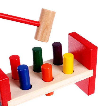 Wooden toy "Blue Tractor" hacking-2