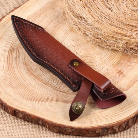 Scabbard - a knife cover, under a blade up to 15 x 4.5 cm, brown-2