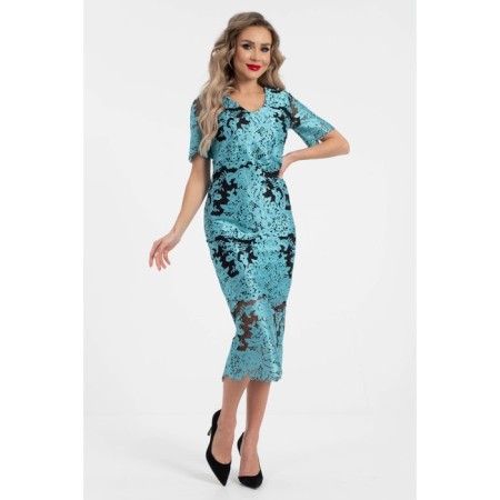 Dress lace, size 50, blue color-7