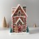 Souvenir Polystone Light "Gingerbread House in the Glaze with Gingerbread, Fir trees" 17x12x25.5 cm