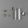 Installation buttons, delta, d = 15 mm, 40 pcs, with the installer, in the organizer, 11.8 × 8.1 × 2.3 cm, silver color