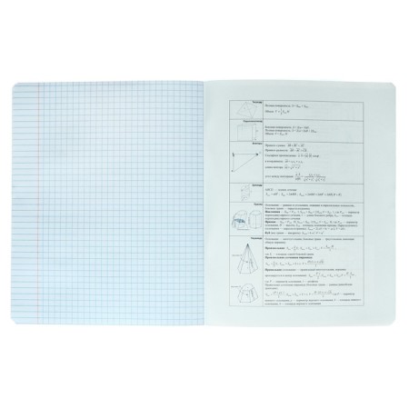 Notebook subject “phrases with character”, 48 sheets in the “geometry” cage, covered cardboard, selective twin-lak, UV-lak, block offset-4
