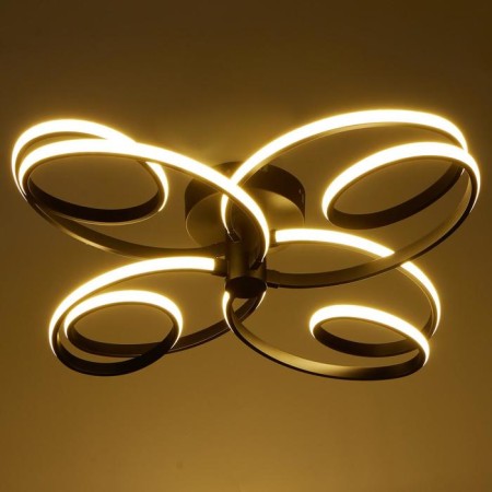 Chandelier 669508/4 LED 96W 4000k black 65x65x14 cm Bayerlux-2