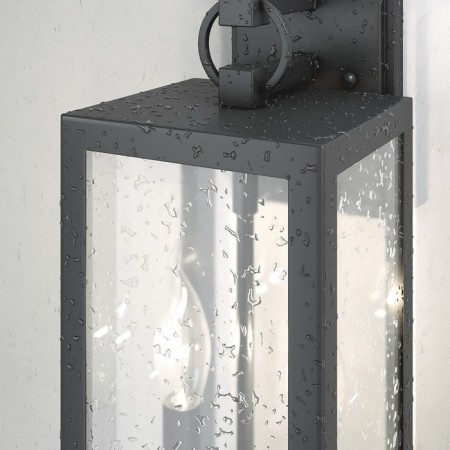 Street wall lamp Elektrostandard, Candle, 167x180x360 mm, E14, dark gray color-2