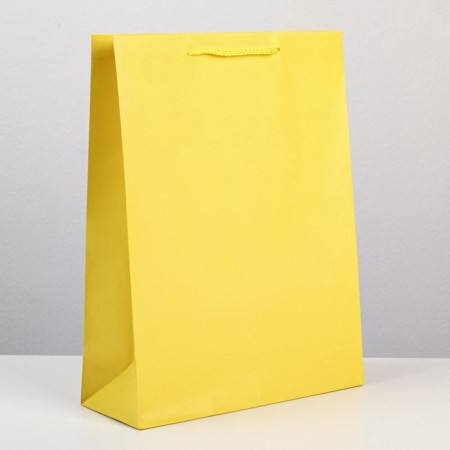 Gift package laminated, packaging, "yellow", l 28 x 38 x 9 cm-2