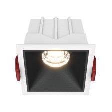 The built-in lamp Technical DL043-01-10W3K-SQ-WB, 10W, 6.5x6.5x5.2 cm, LED, 450LAM, 3000K, white-black color